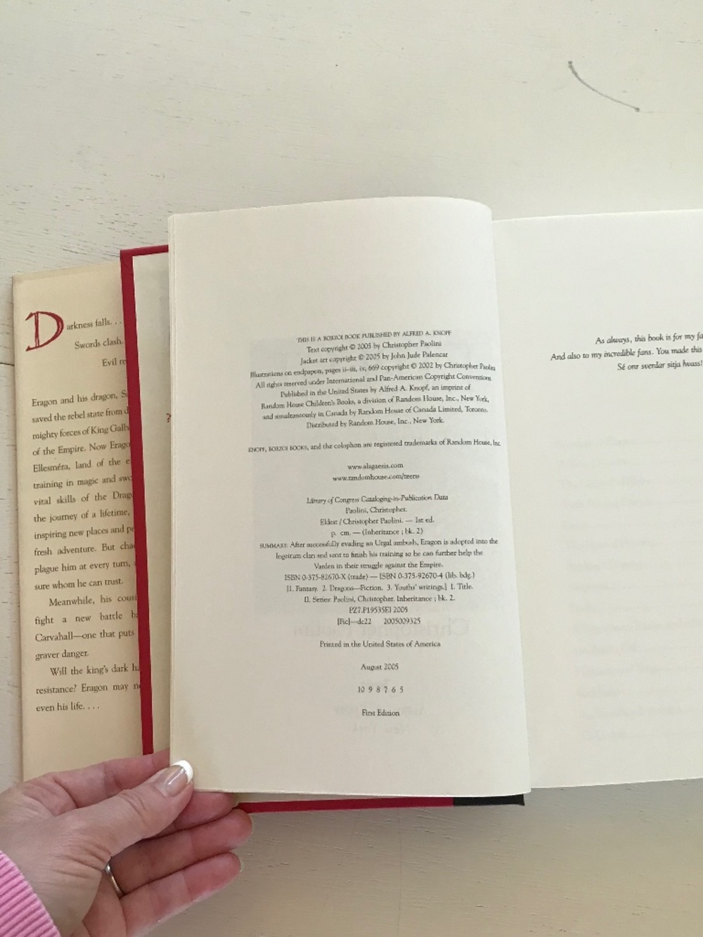CHRISTOPHER PAOLINI ERAGON & ELDEST HARDCOVER BOOK 1 & 2 - Picture 9 of 12